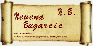 Nevena Bugarčić vizit kartica